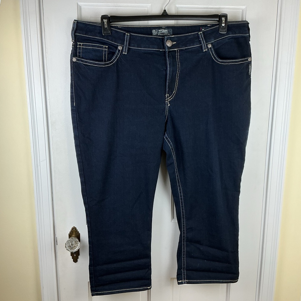 Silver Suki High Capri